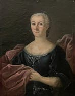 Europese school (XVIII) - Ritratto di Nobildonna con Manto