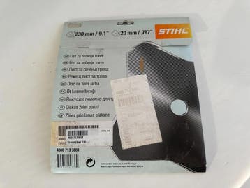 Stihl Grasschneideblatt 4-Zahn 230mm / 20mm,4000 713 3801 -, Ophalen of Verzenden, Gebruikt