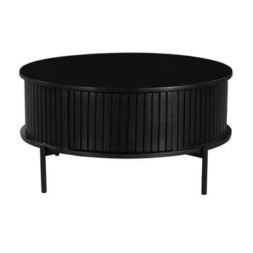 Salontafel Madison Black | 80 cm | Rond | Starfurn, Ophalen of Verzenden, Nieuw