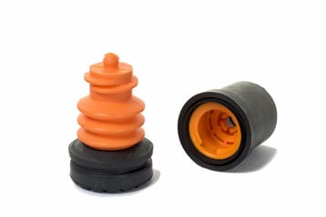 Flexyfoot stokdop - 22 mm zwart, Ophalen of Verzenden, Nieuw