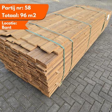 Thermo vuren geschaafde plank 3000-2450x140x19mm, Ophalen of Verzenden, Nieuw