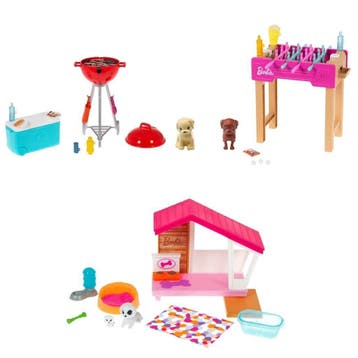 Barbie hondenhuis mini speelset met van €16,99 voor €15,29, Ophalen of Verzenden, Nieuw