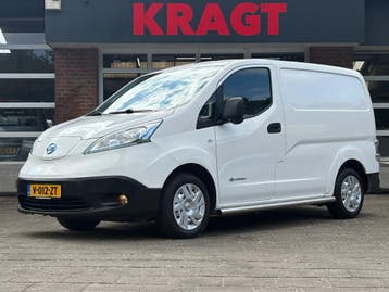 Nissan e-NV200 Optima 40 kWh|SOH 87%|NAP|airco|cruise|achter, Automaat, Stof, Gebruikt, Zwart