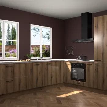 Goud Eiken keuken Konin 65393, Verzenden, Nieuw