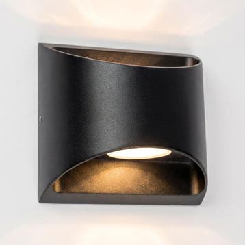 Reno Up en Down Muurlamp Zwart Buitenverlichting, Verzenden, Nieuw