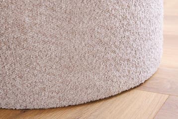 Ronde kruk MODERN BAROQUE 50cm champagne bouclé met, Ophalen of Verzenden, Nieuw