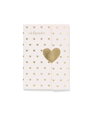 HEMA Sticky notes 14.7x10.5x0.8cm hartjes, Diversen, Agenda's, Verzenden, Nieuw