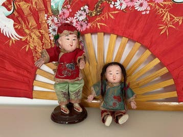 Unknown Manufacturer - Pop - Pair Of Chinese Dolls, c.1890 -