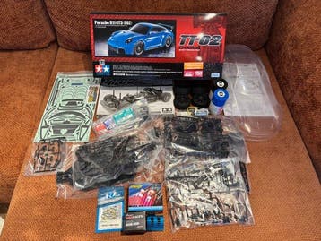 Tamiya 1:10 - Modelbouwdoos - Porsche 911 GT3 (992) TT02 RC, Hobby en Vrije tijd, Nieuw