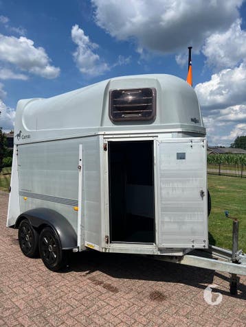 Degelijke vol-alu Humbaur 2-paards!, Ophalen, Zo goed als nieuw, Aluminium, 2-paards trailer
