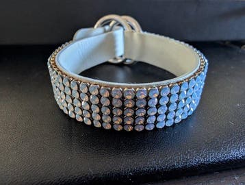 Beeld, Daniel Swarovski armband white opal - 6 cm - Metaal,