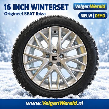 16 inch originele SEAT IBIZA WINTERSET | Lichtmetaal OE, 16 inch, Banden en Velgen, Nieuw, 195 mm