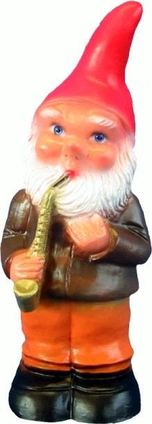 Tuinkabouter met saxofoon, Tuin en Terras, Tuinbeelden, Nieuw, Verzenden