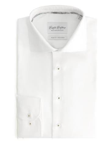 2dekans | Boston Brothers – Non Iron Wide Spread Overhemd –, Ophalen of Verzenden, Zo goed als nieuw, Wit, Boston Brothers