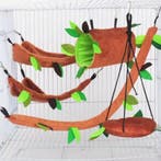 Set van 5 Hamster Hangmatten – Pluche Knaagdier Hangmat, Verzenden
