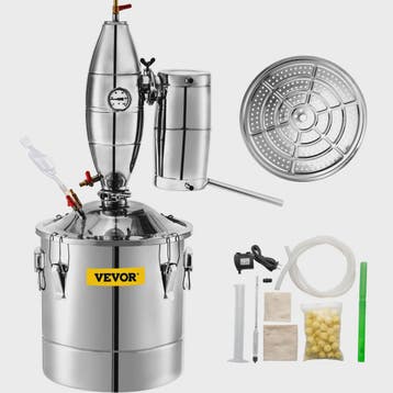 RVS Alcohol Distilleerder 20L-70L - Brouwen, Wijn & Moonshin