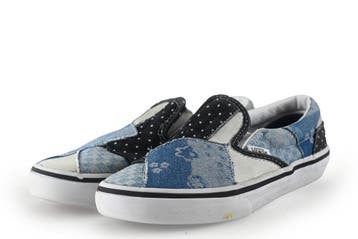 Vans Instappers Jongens in maat 33 Blauw, Kinderen en Baby's, Jongen of Meisje, Schoenen, Zo goed als nieuw, Vans