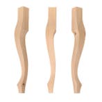 Strakke Queen Ann houten tafelpoot 750x90mm, Ophalen of Verzenden, Nieuw, Grenenhout, Tafelpoot