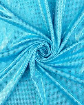Lycra Folie Stippen Blauw, Nieuw, Blauw
