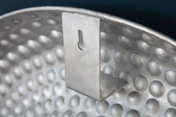 Handgemaakte wandspiegel ORIENT 60cm zilver in gehamerd, Huis en Inrichting, Ophalen of Verzenden, Nieuw