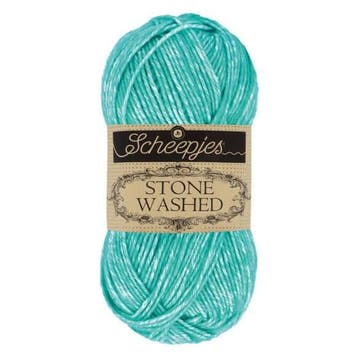Scheepjes Stone Washed 50 gr - 824 Turquoise, Verzenden, Nieuw