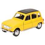Modelauto Renault 4 geel 11 cm - Modelauto, Verzenden, Nieuw