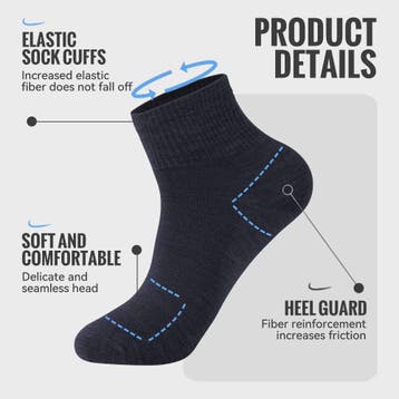 Merino Wol Sokken - Warm, Ademend & Vochtafvoerend voor Wand, Verzenden, Nieuw