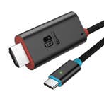DrPhone CastLink USB-C naar HDMI 4K 60Hz Kabel 2m compatibel, Computers en Software, Verzenden, Nieuw