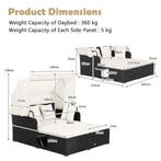 LIVSK Rotan Daybed - Luxe Loungen met Intrekbare Luifel - Op, Verzenden, Nieuw