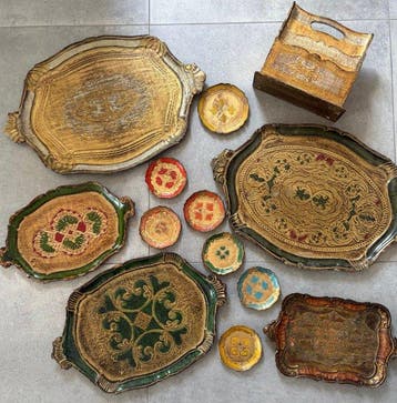 Decoratief dienblad - Europa - Florentijns ensemble