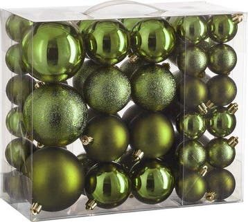 Kerstballen Set - 46 Stuks - Ø4 cm, Ø6 cm en Ø8 cm -, Diversen, Verzenden, Nieuw