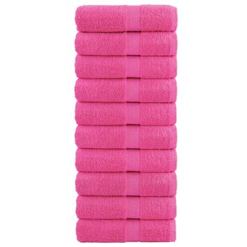 vidaXL Premium washandjes SOLUND 10 stuks roze 30x30 cm 600, Verzenden, Nieuw, Roze