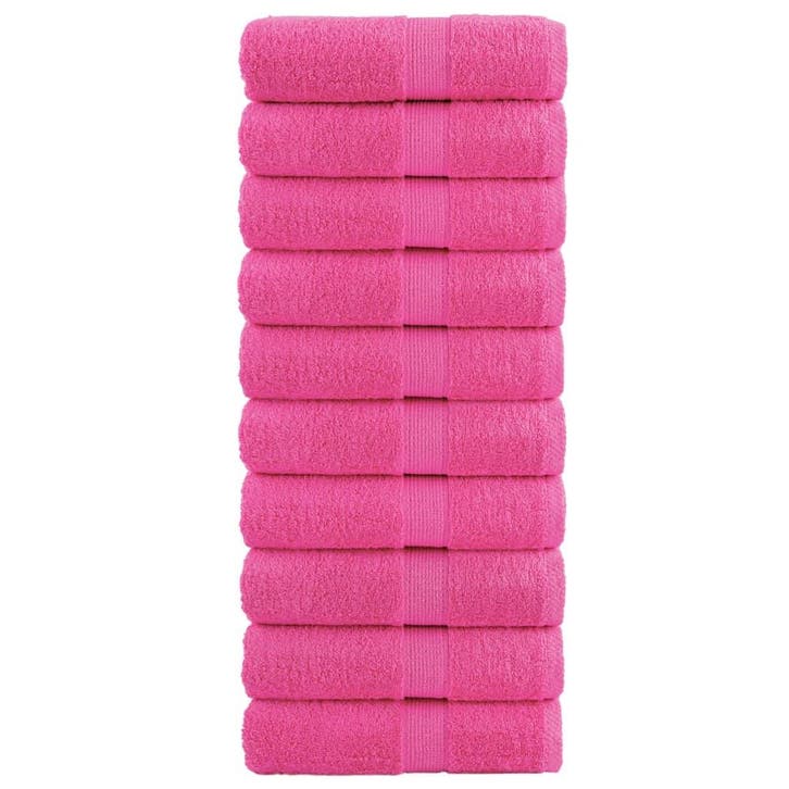 vidaXL Premium washandjes SOLUND 10 stuks roze 30x30 cm 600, Huis en Inrichting, Badkamer | Badtextiel en Accessoires, Roze, Nieuw