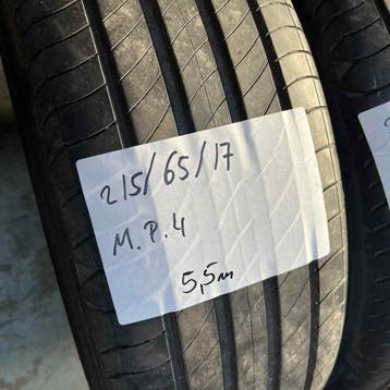 2 x Michelin Primacy 4 215-65-17 Zomerbanden 5,5mm, 17 inch, Ophalen of Verzenden, Band(en), Personenwagen