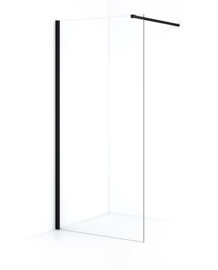 SALE - Roka 50 x 200 - 8mm - Inloopdouche - Mat zwart, Doe-het-zelf en Verbouw, Sanitair, Nieuw, Ophalen of Verzenden