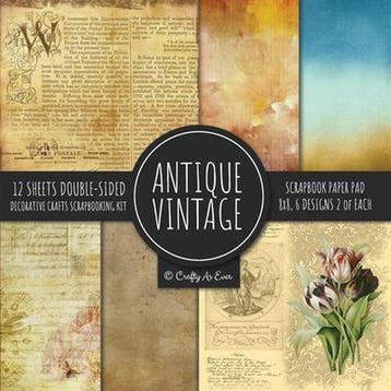 9781951373023 Antique Vintage Scrapbook Paper Pad 8x8 Dec..., Verzenden, Nieuw, Crafty As Ever