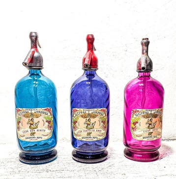 Sifon - Drie vintage sifons, Antiek en Kunst