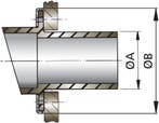 VETUS Uitlaat spiegeldoorvoer - rubber - 45 mm, Ophalen of Verzenden, Nieuw