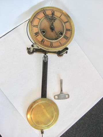 Regulateur - Messing-Metaal - 1900-1910 - Regulator uurwerk, Antiek en Kunst