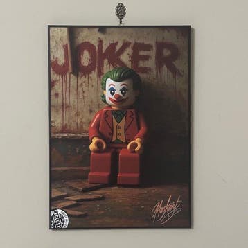 Lego Merchandise - Art - Lego Joker Art- by Maskart ,, Nieuw