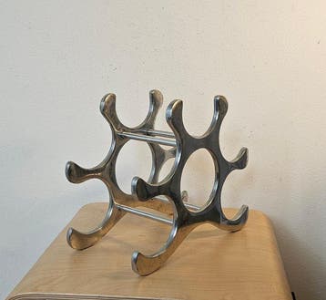 Michael Noll - Wijnrek - Aluminium - Mooi wijnrek.