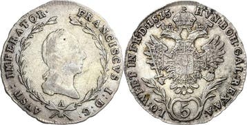 5 Kreuzer 1815, Kaiserreich Österreich Franz I 1804-1835, Verzenden