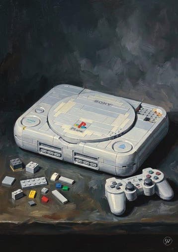 SDIMART - PlayStation One Lego Art Bricks Limited Edition, Nieuw