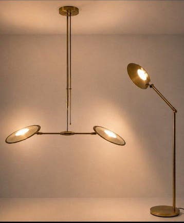 Massive, Steinhauer - Lamp (2) - Gelakt messing - Steinhauer