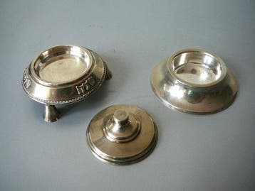 Schaal - .925 zilver - 2 schaaltjes, Antiek en Kunst