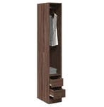 Garderobekast Eikenlook – Smalle Houten Opbergkast 200 cm, Huis en Inrichting, Verzenden, Nieuw