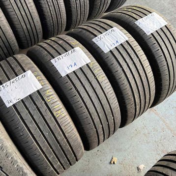4 x Continental EcoContact 6 235-45-18 Zomerbanden 5,5mm, 18 inch, Gebruikt, Ophalen of Verzenden, 235 mm