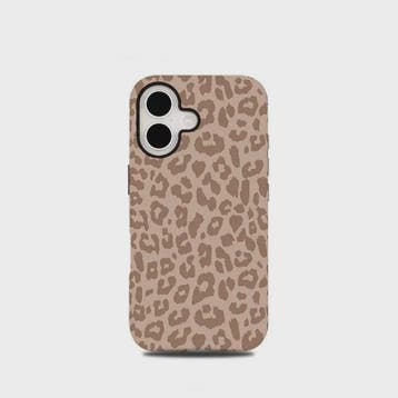 Luxe Leopard Print Hoesje voor iPhone - Dubbellaags Bescherm