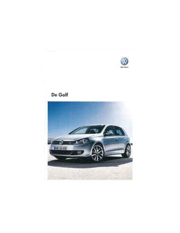 2010 VOLKSWAGEN GOLF BROCHURE NEDERLANDS, Nieuw, Volkswagen, Author