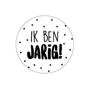10 x Sticker rond 40mm - Ik ben jarig!, Ophalen of Verzenden, Nieuw